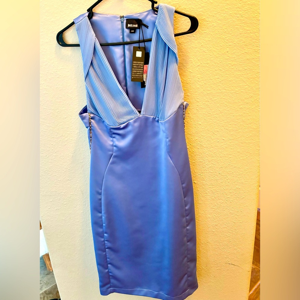 Brand new never worn silk ROBERTO CAVALLI dress, size Italian 42- American Small